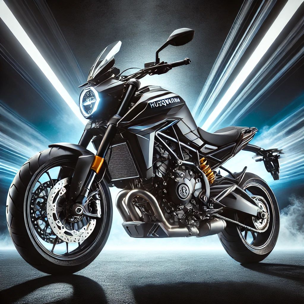 Husqvarna Svartpilen 401: Sleek and bold motorcycle design with rugged features."